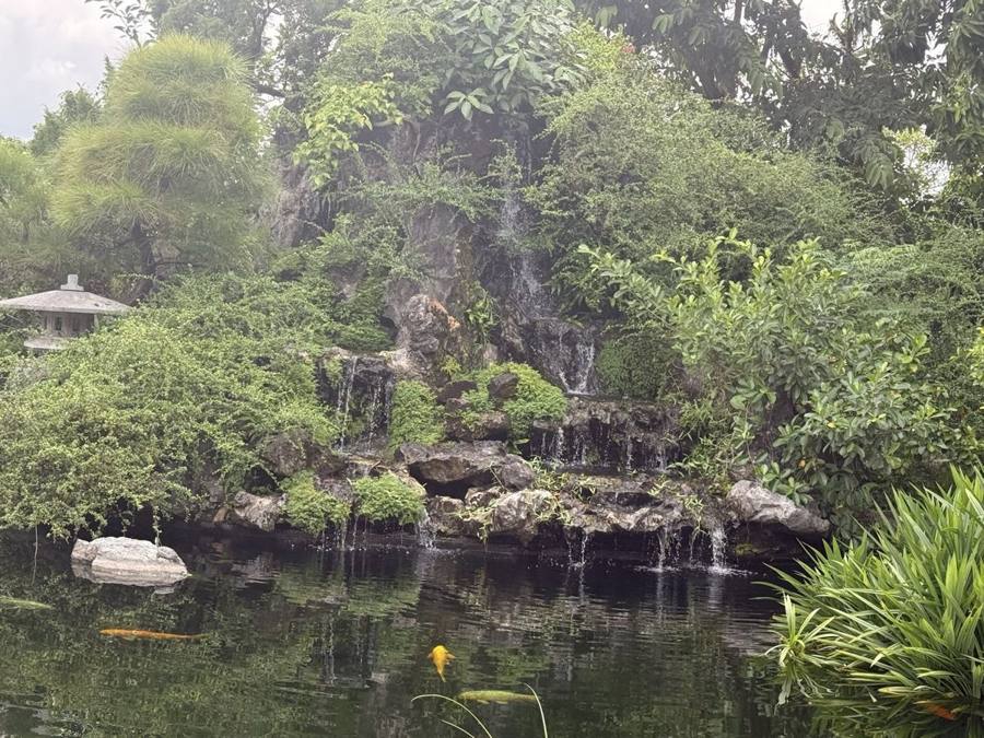 Koi-Teich an der Thiên-Mụ-Pagode
